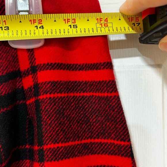 NWT Talbots Sz 8 Fireplace Plaid A-Line Wool Blend Skirt Academia Buffalo Check - Picture 6 of 8
